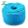 3 Strand Twisted/Twist Blue PP/Polypropylene Splitfilm/Split Film Rope with Chuck Packing